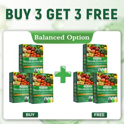 🔥 Want faster results? Add this 80% OFF to accelerate your progress. The Vita Fruit & Veggie Essential Nutrition Patch plus the NANO Patch = even better results!