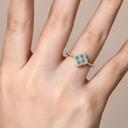 ATTAGEMS S925 Sterling Silver Halo Classic Moissanite Rings for Women Girls Anniversary Gifts Fine Jewelry Shipping from the USA